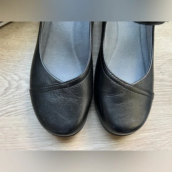 Dansko | ‘Fawna’ Black Milled Nappa Mary Janes - Picture 6 of 12